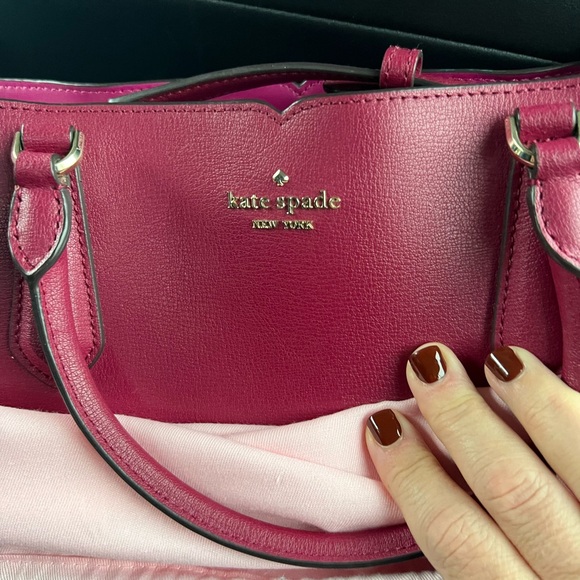 kate spade Handbags - Kate Spade Fuchsia Leather Satchel